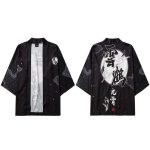 Kimono Zwart Kort - XXL