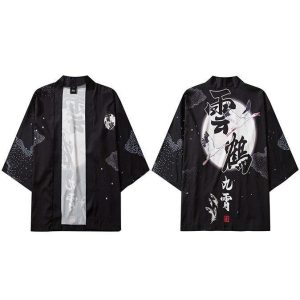 Kimono Zwart Kort - XXL