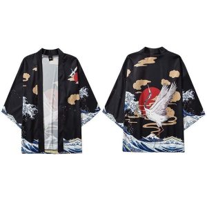Kort Kimono Jasje - XXL