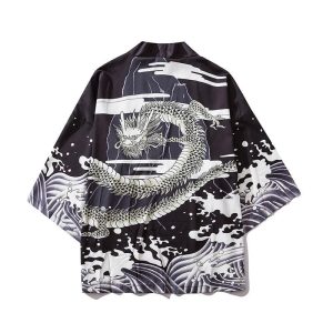 Korte Kimono Draak - XXL