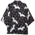 Korte Kimono Met Kraanvogel
