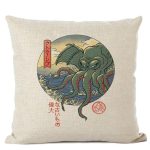 Kussen met Japanse Inktvis