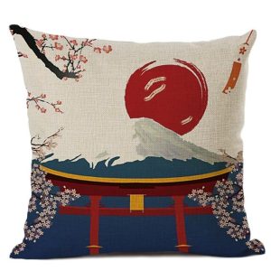 Kussensloop met Fuji Bergen