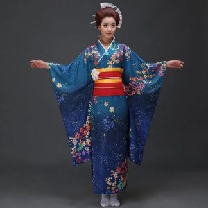 Lange Japanse Kimono Katoen