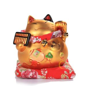 Zwaaiend Gelukskat Goud - A