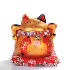 Zwaaiend Gelukskat Goud - B