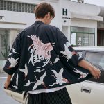 Zwarte Kimono Stijl Blazer