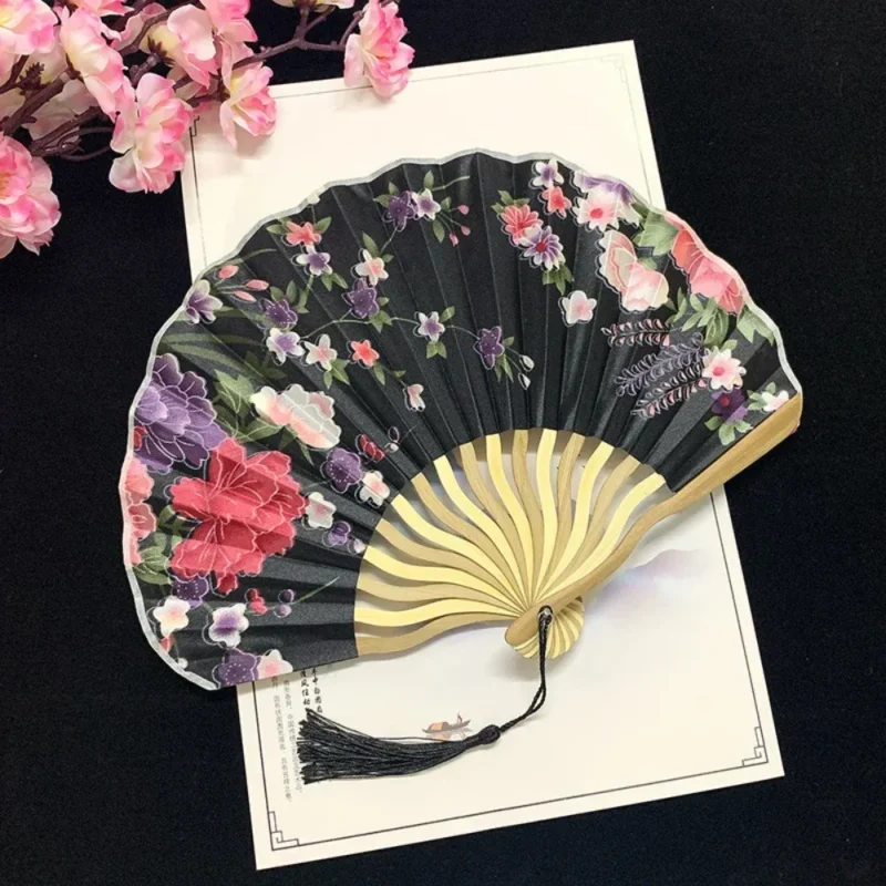 Japanischer Fächer Schwarz